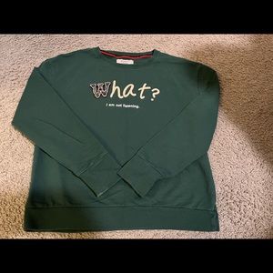 Green Jeweled Crewneck, XS